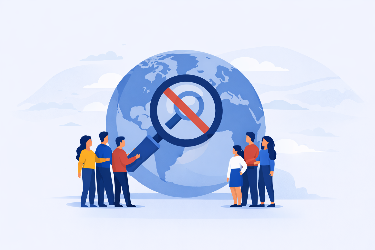 Global search usage illustration